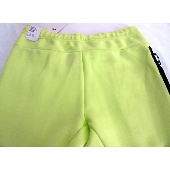 Nike Sportswear Men's Tech Fleece Slim Fit Jogger Pants Light Lemon Twist Black - Picture 8 of 8